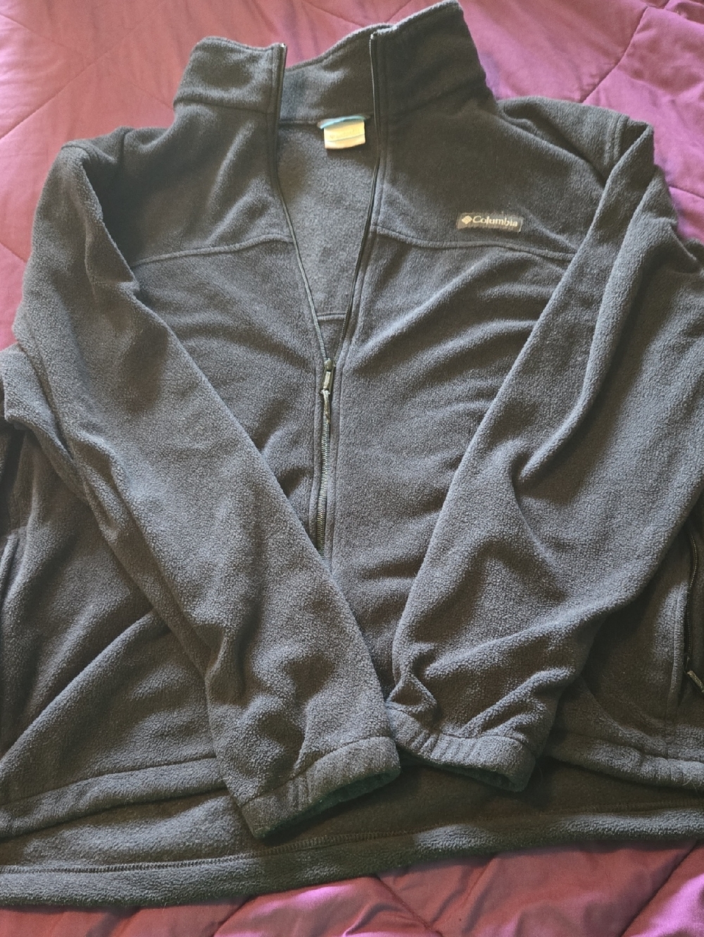 Columbia Men's Black Full-Zip Fleece Jacket